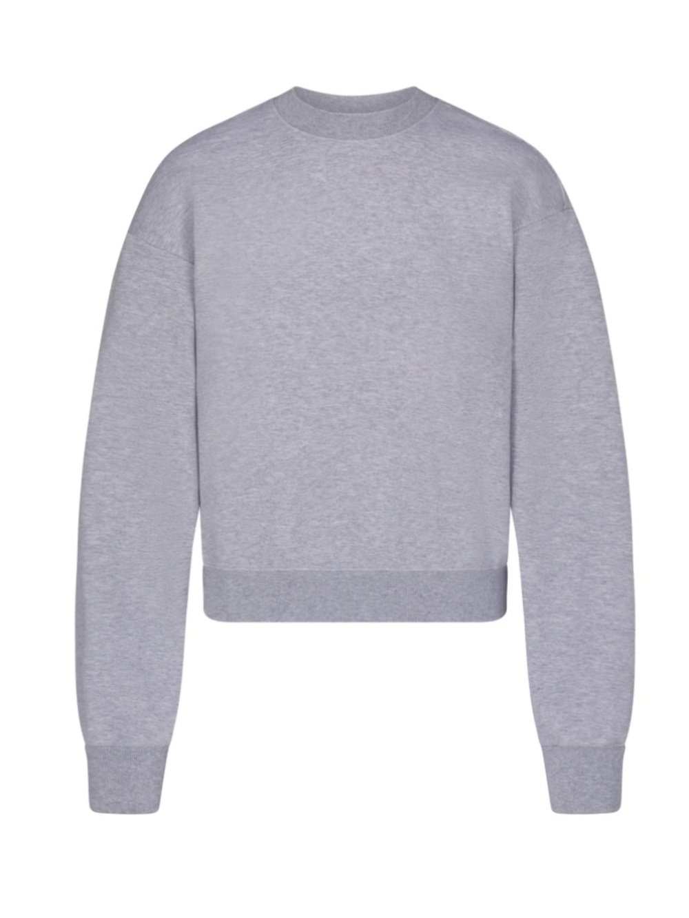 SKIMS Heather Gray Classic Crewneck Sweatshirt